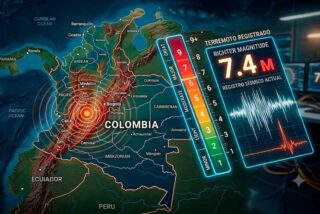 Un terremoto de 7,4 sacude Colombia, deja m&aacute;s de 110 muertos, centenares de heridos y edificios colapsados