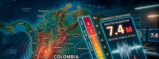 Un terremoto de 7,4 sacude Colombia, deja m&aacute;s de 110 muertos, centenares de heridos y edificios colapsados