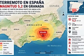 Un terremoto de 5 grados Ritcher estremece Granada y se hace sentir en toda Andaluc&iacute;a