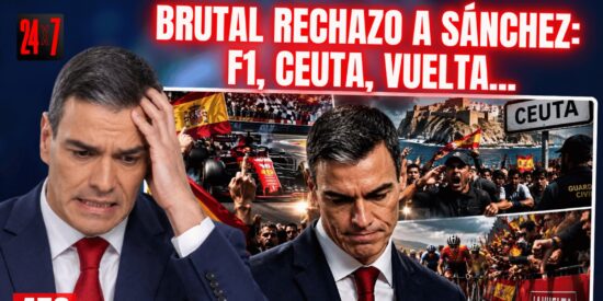Brutal rechazo popular al traidor S&aacute;nchez: en la F&oacute;rmula 1, en Ceuta, en la Vuelta&hellip;