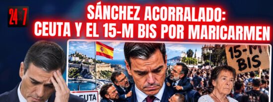 Le crecen los enanos a S&aacute;nchez: Ceuta se complica y el 15-M bis le se&ntilde;ala por Maricarmen