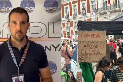 Ib&oacute;n Dom&iacute;nguez y el pol&eacute;mico cartel.