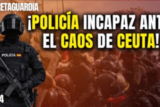 &iexcl;La polic&iacute;a incapaz de frenar el caos desatado por los invasores de Ceuta!