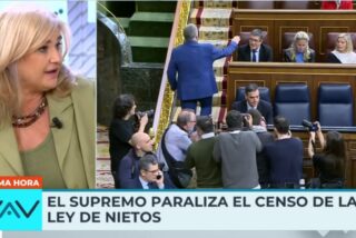 Luc&iacute;a Etxebarria en 'Vamos a ver' (Telecinco)