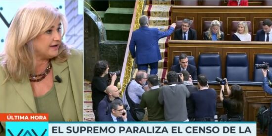 Luc&iacute;a Etxebarria en 'Vamos a ver' (Telecinco)