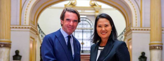 Keiko Fujimori y Aznar redefinen la cooperaci&oacute;n bilateral entre Per&uacute; y Espa&ntilde;a