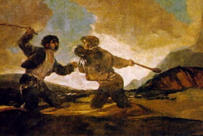 Duelo a garrotazos / Francisco de Goya