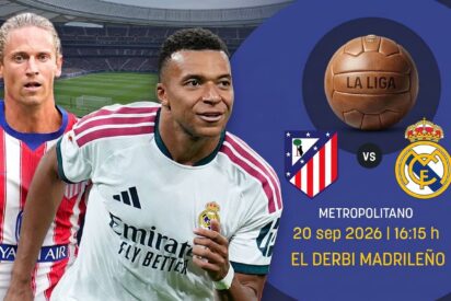 Derby: C&oacute;mo, cu&aacute;ndo y d&oacute;nde ver por TV el Atl&eacute;tico-Real Madrid de hoy