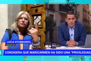 Luc&iacute;a Etxebarria en 'El an&aacute;lisis: Diario de la Noche' (Telemadrid)