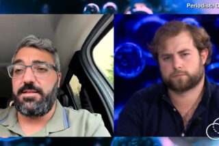 Mechor Le&oacute;n, diputado socialista por Ceuta y Josu&eacute; C&aacute;rdenas en 'La Burbuja' (Periodista Digital)