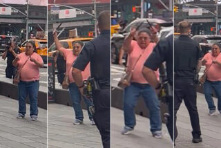 La Polic&iacute;a de Nueva York acribilla a balazos a la 'mujer de los cuchillos de Times Square'