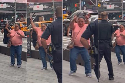 La Polic&iacute;a de Nueva York acribilla a balazos a la 'mujer de los cuchillos de Times Square'
