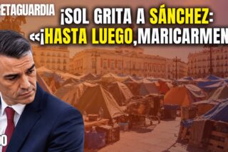 &iexcl;Los perroflautas gritan a S&aacute;nchez: Hasta luego Maricarmen!