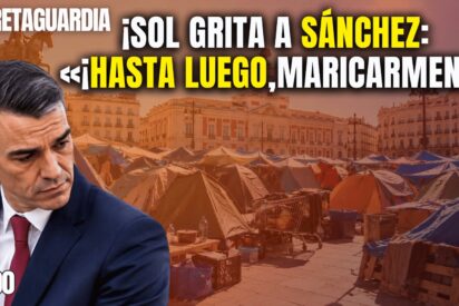 &iexcl;Los perroflautas gritan a S&aacute;nchez: Hasta luego Maricarmen!