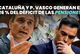 El agujero de las pensiones en Catalu&ntilde;a y Pais Vasco