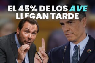 El 45% de los AVE llegan tarde