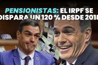El IRPF de los pensionistas ha crecido un 120% desde 2018