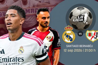 Cu&aacute;ndo, d&oacute;nde y c&oacute;mo ver por TV el Real Madrid vs Rayo Vallecano de este s&aacute;bado