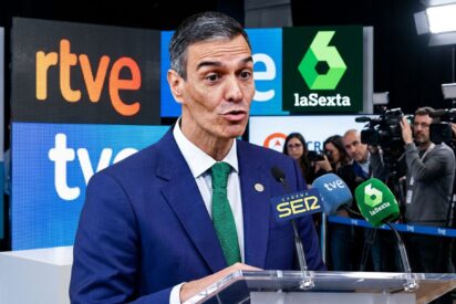 Pedro S&aacute;nchez inicia su gira por los medios afines - Imagen generada con IA