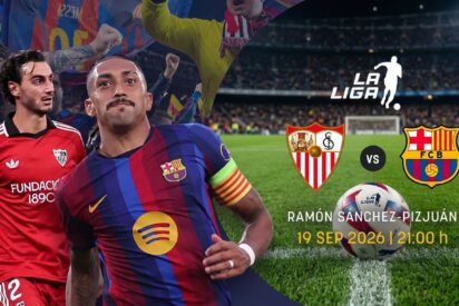 C&oacute;mo, cu&aacute;ndo y d&oacute;nde ver por TV hoy el partido Sevilla vs Bar&ccedil;a de la Liga
