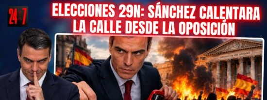Elecciones 29N: S&aacute;nchez se prepara para incendiar las calles desde la oposici&oacute;n