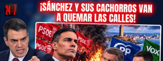S&aacute;nchez y la izquierda incendian las calles contra PP y VOX: La Coru&ntilde;a es el inicio
