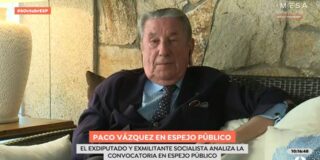 Paco V&aacute;zquez, exdiputado socialista, en 'Espejo P&uacute;blico' (Antena 3) 