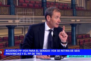 Tom&aacute;s G&oacute;mez, exl&iacute;der del PSOE de Madrid, en 'El an&aacute;lisis: Diario de la Noche' (Telemadrid) 