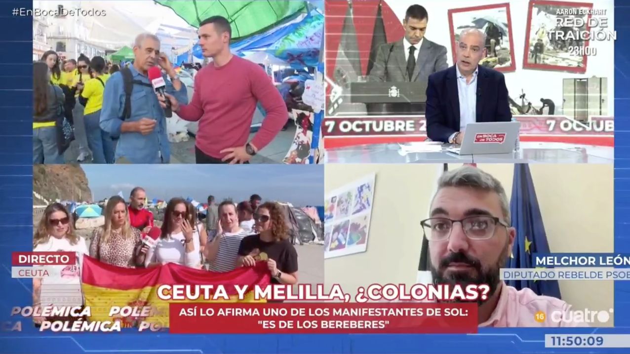 Sol Cabal Un mamarracho en la acampada de Sol niega que Ceuta sea española y se ...