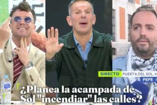 Enganch&oacute;n tremendo entre Aldo Comas y un acampado en Sol: &laquo;&iexcl;Perroflauta! &iexcl;Cocain&oacute;mano!&raquo;