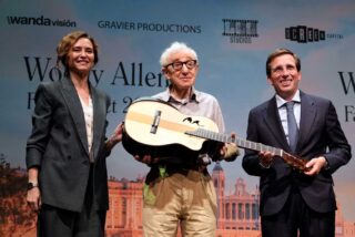 D&iacute;az Ayuso da la bienvenida a Woody Allen con el rodaje de su nueva pel&iacute;cula en Madrid