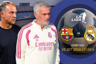 C&oacute;mo, cu&aacute;ndo y d&oacute;nde ver por TV el cl&aacute;sico Bar&ccedil;a-Real Madrid de hoy