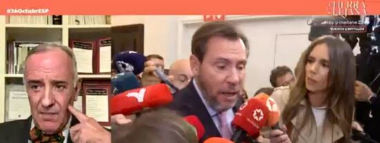 La t&eacute;trica advertencia de Bernaldo de Quir&oacute;s tras las palabras de &Oacute;scar Puente: &laquo;Es un aperitivo&raquo;
