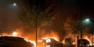 Bilbao arde tras la protesta contra Vito Quiles: coches calcinados y decenas de detenidos