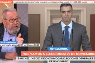 C&aacute;ndido M&eacute;ndez, exsecretario general de UGT, en el plat&oacute; de 'Espejo P&uacute;blico' (Antena 3)