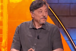 El mastuerzo Carlos Bardem hace gala en TVE de su lengua viperina llamando "nazi" a Santiago Abascal