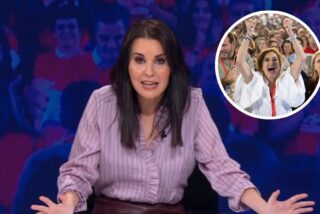Pilar Losantos y Mar&iacute;a Jes&uacute;s Montero en el acto socialista