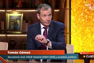 Tom&aacute;s G&oacute;mez, secretario general del PSOE de Madrid entre 2007 y 2015, en el plat&oacute; de 'Horizonte' (Cuatro) 