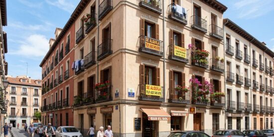 Bloque de viviendas en alquiler - Imagen generada con IA